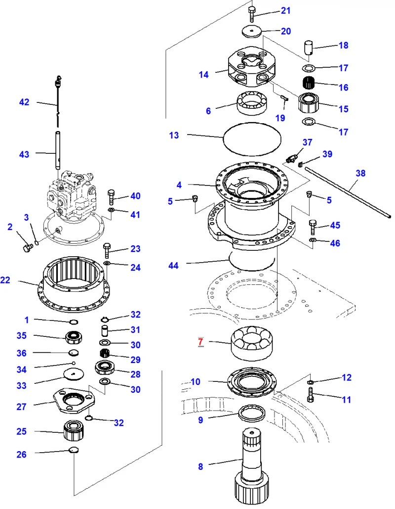 Подшипник KOMATSU 208-26-71540