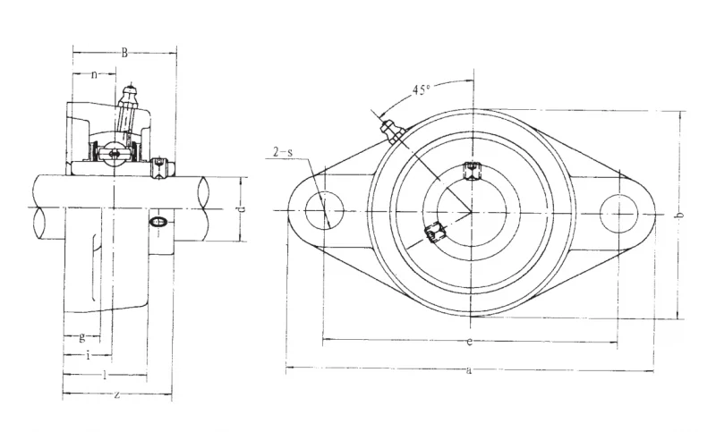 Подшипник для корпусов SP UCFL 206-17 CD FBJ