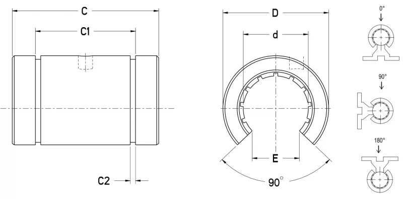 Полимерный втулочный подшипник PLM200PN Thomson