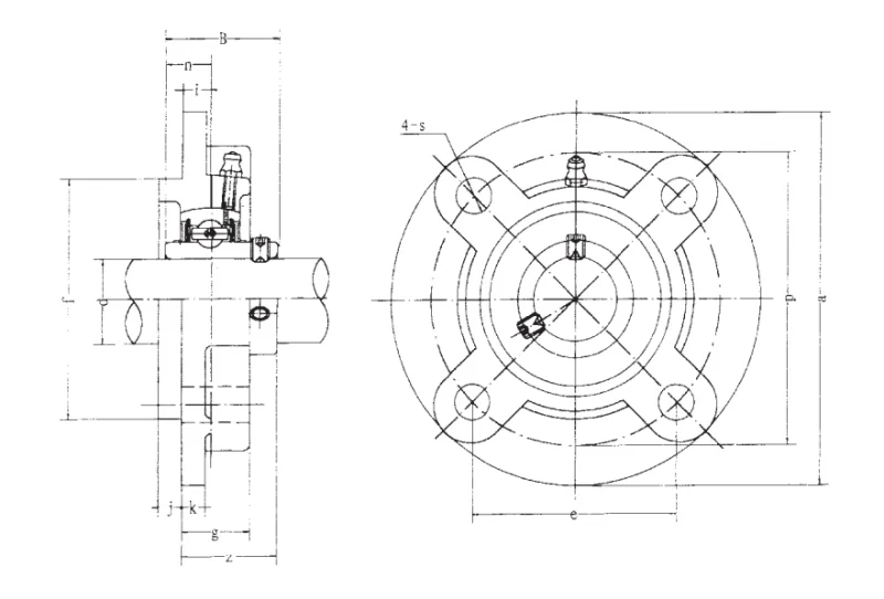 Подшипник для корпусов UCFC214 FBJ