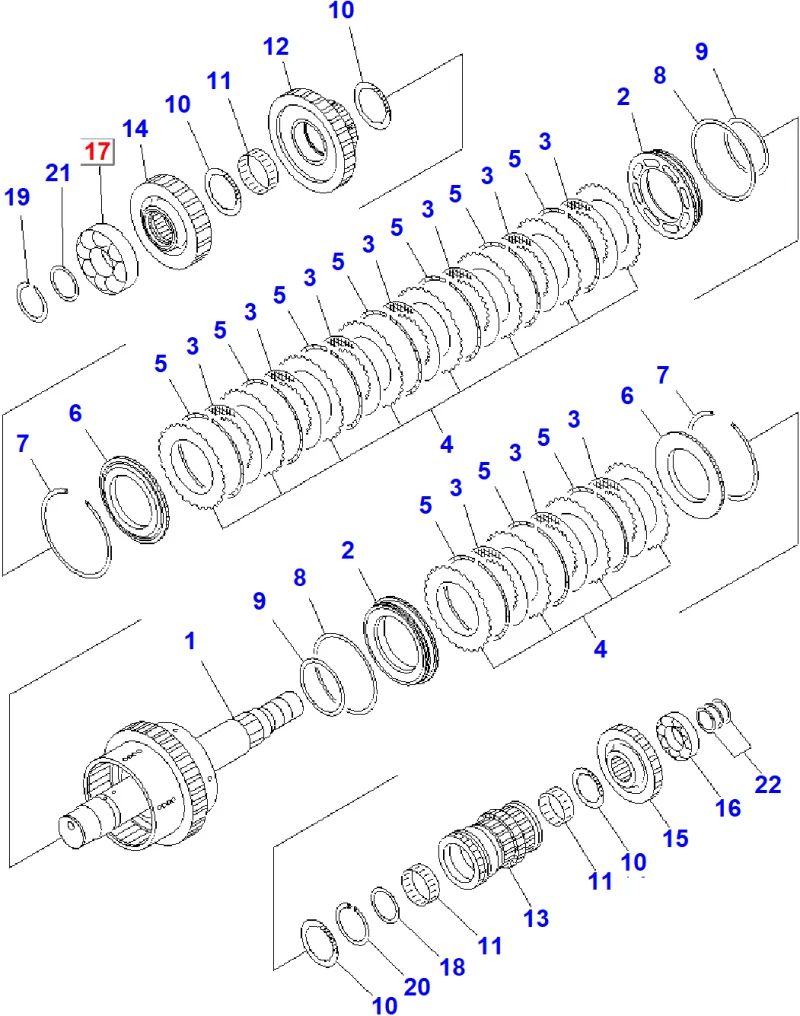 Подшипник KOMATSU 714-12-19350