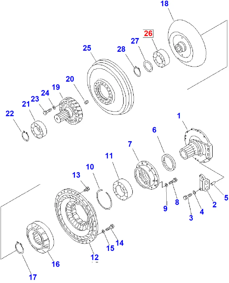 Подшипник KOMATSU 06043-06216