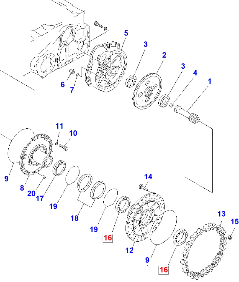 Подшипник KOMATSU 14X-27-11721