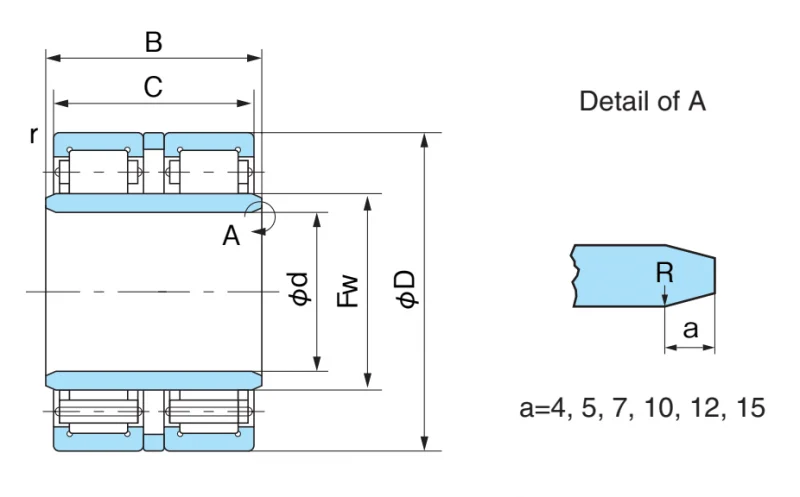 Подшипник скольжения FCD85S Nachi