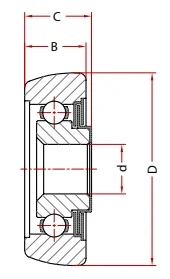 Специальный подшипник TW 80-12-27-29-R BECO