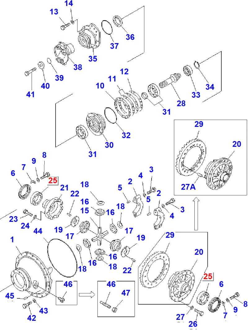 Подшипник KOMATSU 567-22-71180
