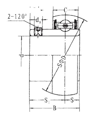 Подшипник для корпусов SB209 FBJ