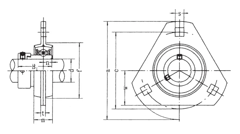 Подшипник для корпусов SAPFT 207-21 FBJ