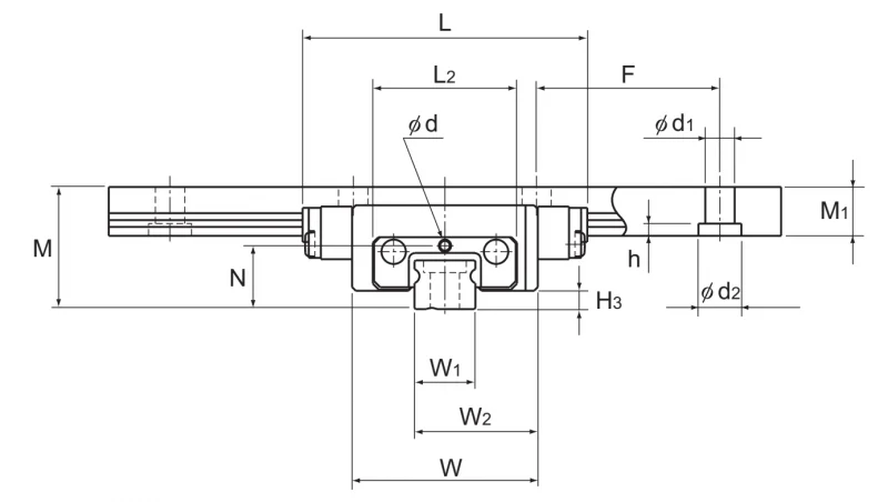 Шариковый подшипник линейного перемещения THK MX 7WM THK